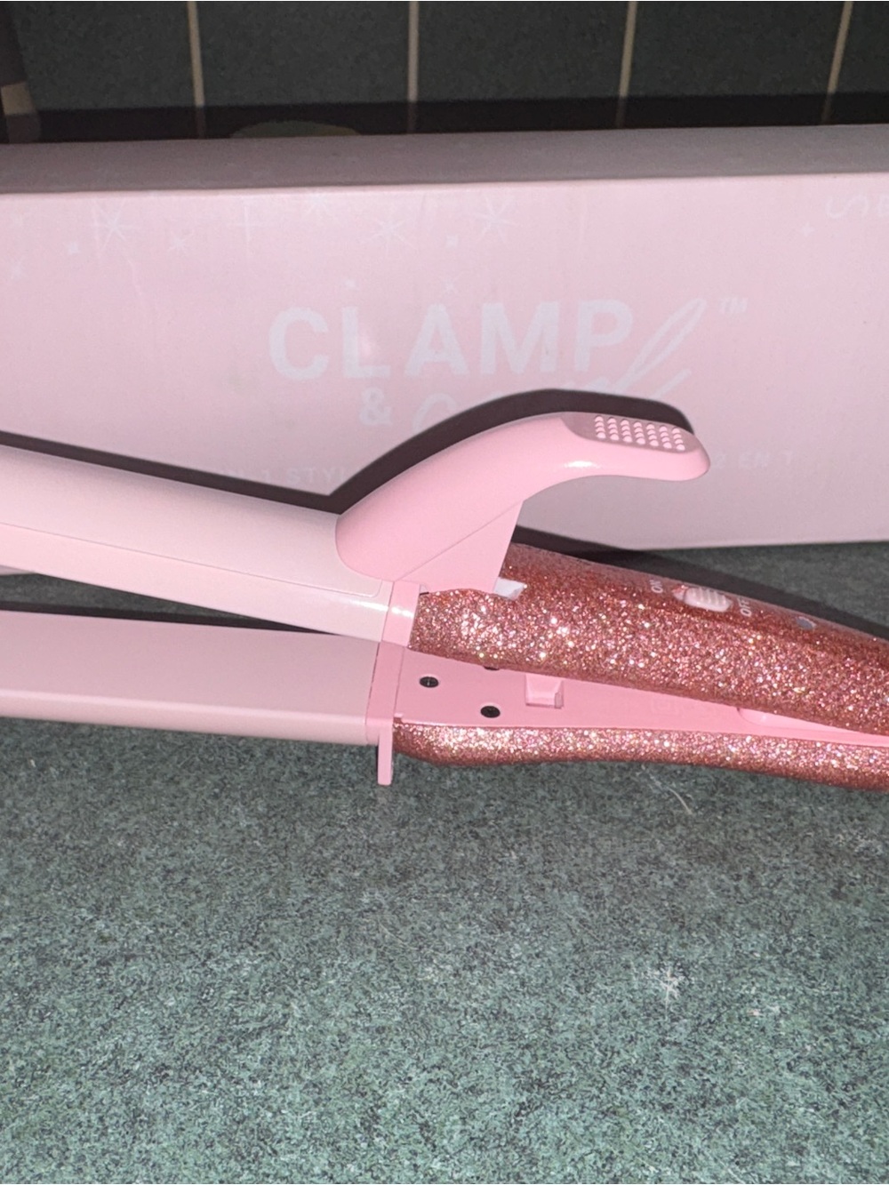 The Beachwaver Co.Clamp & Curl 2-in-1 Styler Curling Iron, Dual Straightener NIB